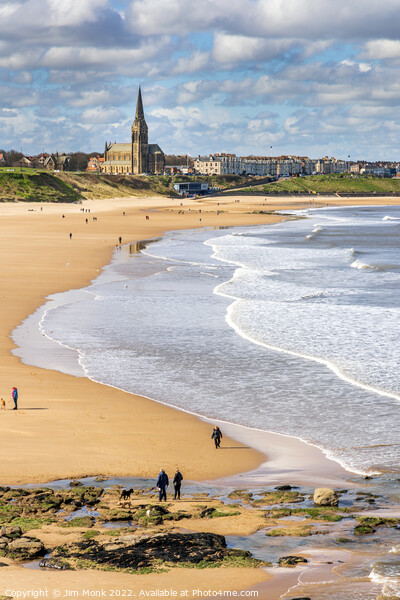 Long Sands Beach, Tynemouth. Picture Board by Jim Monk