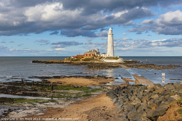 St Mary's Lighthouse Picture Board by Jim Monk