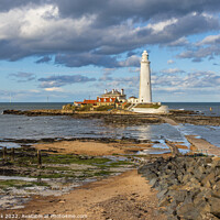 Buy canvas prints of St Mary's Lighthouse by Jim Monk