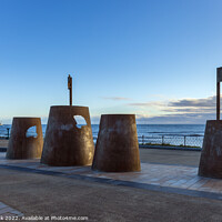 Buy canvas prints of Sandcastle sculpture in Whitley Bay by Jim Monk