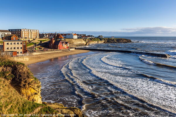 Cullercoats Harbour Picture Board by Jim Monk
