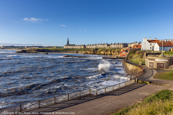 High Tide at Cullercoats Bay Picture Board by Jim Monk