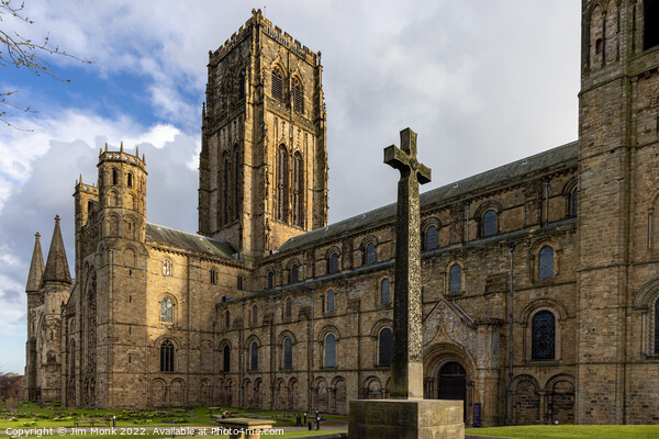 Durham Cathedral and Memorial Cross Picture Board by Jim Monk