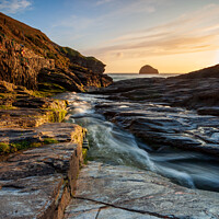 Buy canvas prints of Trebarwith Strand by Jim Monk