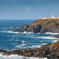 Buy canvas prints of Pendeen Lighthouse, Cornwall by Jim Monk