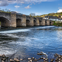 Buy canvas prints of Crickhowell Bridge Brecon Beacons by Jim Monk