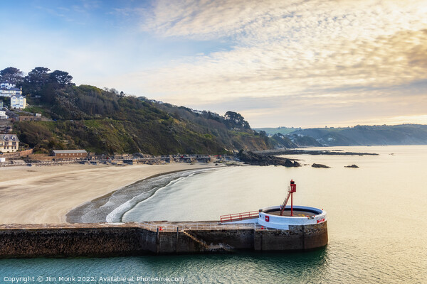 Banjo Pier and Beach, Looe Picture Board by Jim Monk