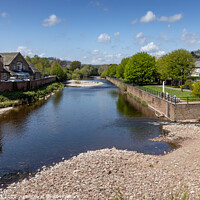 Buy canvas prints of The River Usk at Brecon by Jim Monk