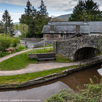 Buy canvas prints of The Bridge at Talybont-on-Usk by Jim Monk