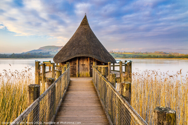 The Crannog, Llangorse Lake Picture Board by Jim Monk