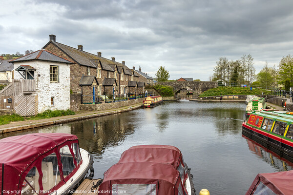 Brecon Canal Basin Picture Board by Jim Monk