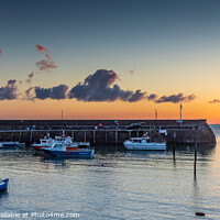 Buy canvas prints of Minehead Harbour Sunrise by Jim Monk