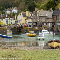 Buy canvas prints of Porlock Weir Harbour, Somerset by Jim Monk