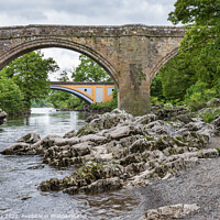 Buy canvas prints of River Lune Bridges by Jim Monk