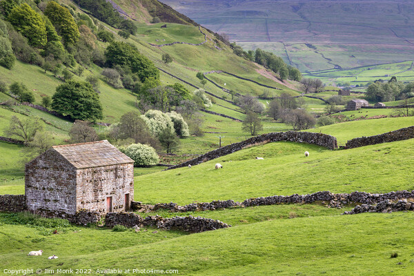 Angram barn, Swaledale Picture Board by Jim Monk