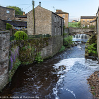 Buy canvas prints of Gayle Beck in Hawes, Yorkshire Dales by Jim Monk