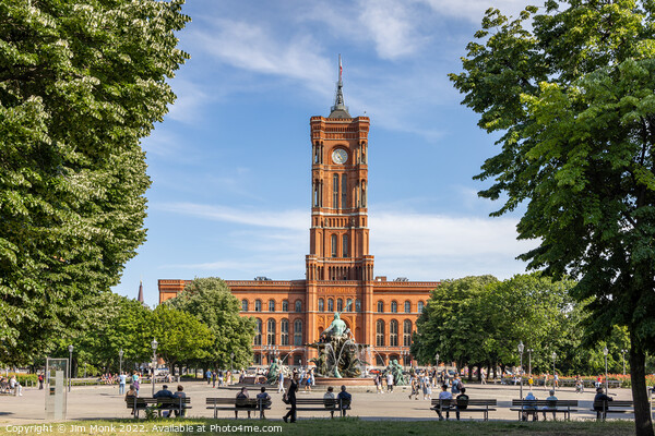 The Rotes Rathaus, Berlin Picture Board by Jim Monk