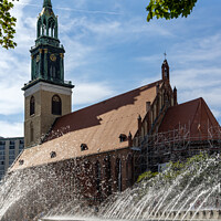 Buy canvas prints of St. Mary's Church, Berlin by Jim Monk