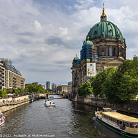 Buy canvas prints of Sightseeing on the river Spree by Jim Monk