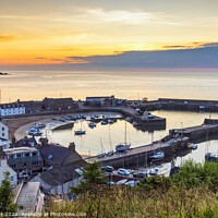 Buy canvas prints of Sunrise at Stonehaven Harbour  by Jim Monk