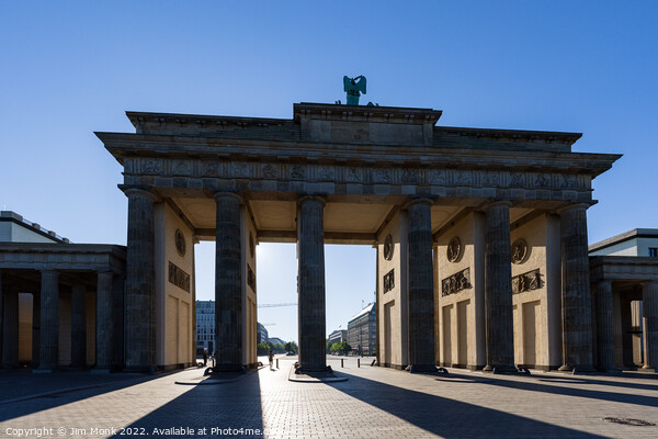 Brandenburg Gate Berlin Picture Board by Jim Monk