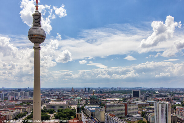 Berlin Tv Tower Picture Board by Jim Monk