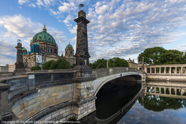 Friedrichs Bridge and Berliner Dom Picture Board by Jim Monk