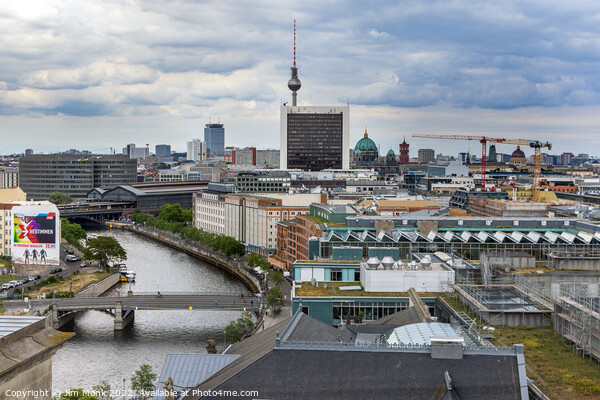 Berlin skyline Picture Board by Jim Monk