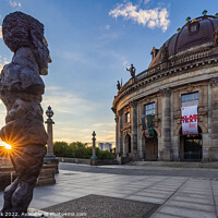Buy canvas prints of Sculpture of Odysseus and the Bode Museum by Jim Monk