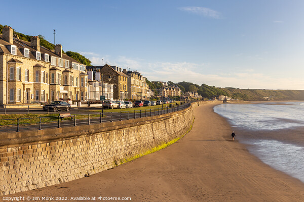 Filey Seafront and Beach Picture Board by Jim Monk