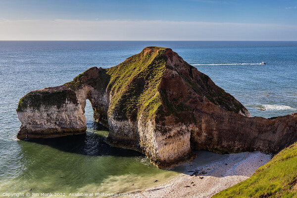 The Drinking Dinosaur, Flamborough Head Picture Board by Jim Monk