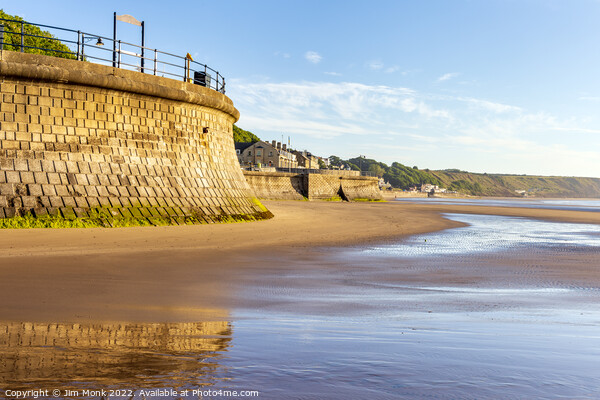 Filey Sea Defences Picture Board by Jim Monk