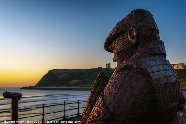 Freddie Gilroy Statue, Scarborough Picture Board by Jim Monk