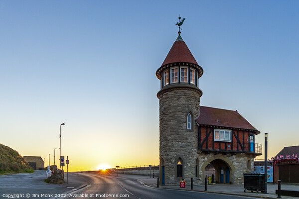 Scarborough Toll House Sunrise Picture Board by Jim Monk