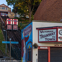 Buy canvas prints of Central Tramway, Scarborough by Jim Monk