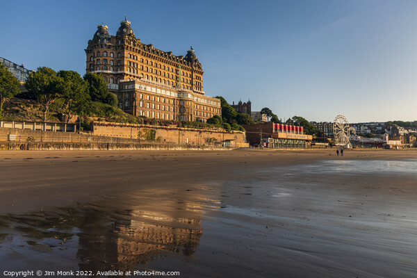 The Grand Hotel and Seafront, Scarborough Picture Board by Jim Monk