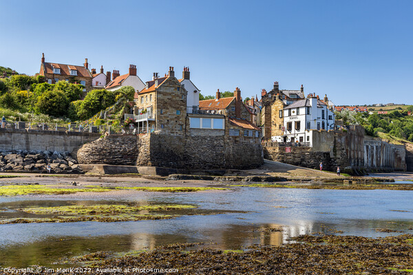 Robin Hood's Bay Seafront Picture Board by Jim Monk