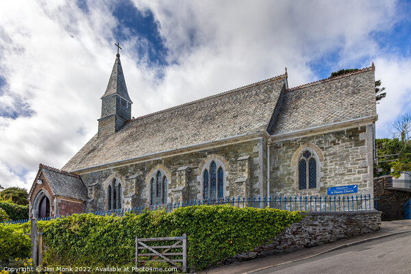 St Mawes Church Picture Board by Jim Monk