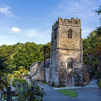 Buy canvas prints of St Just in Roseland Church, Cornwall by Jim Monk