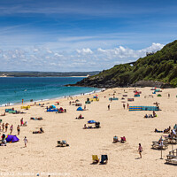 Buy canvas prints of Porthminster Beach, St Ives by Jim Monk