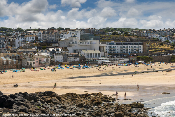 Porthmeor Beach, St Ives Picture Board by Jim Monk