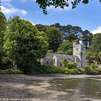 Buy canvas prints of St Just in Roseland Church in Cornwall by Jim Monk