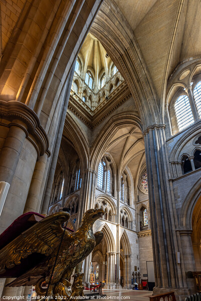 Truro Cathedral Interior Picture Board by Jim Monk