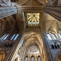Buy canvas prints of Truro Cathedral Ceiling by Jim Monk