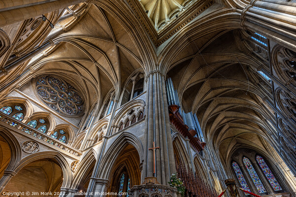 Interior of Truro Cathedral  Picture Board by Jim Monk