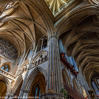 Buy canvas prints of Interior of Truro Cathedral  by Jim Monk