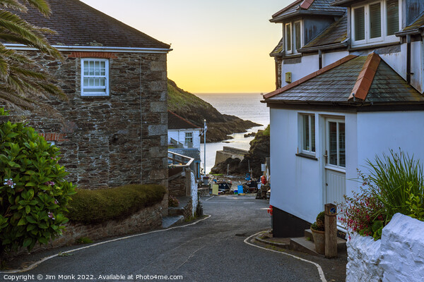 View to the Harbour, Portloe Picture Board by Jim Monk