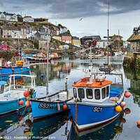 Buy canvas prints of Mevagissey Harbour, Cornwall by Jim Monk