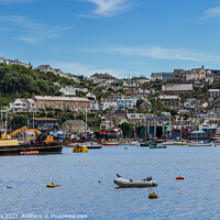 Buy canvas prints of The river Fowey and Polruan, Cornwall by Jim Monk