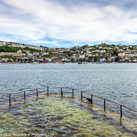 Buy canvas prints of The river Fowey and Polruan by Jim Monk